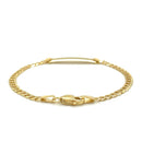 14k Yellow Gold Curb Link Style Children's ID Bracelet