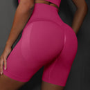 Women Seamless Solid Yoga Shorts Butt Lifting Workout Running Sports Short