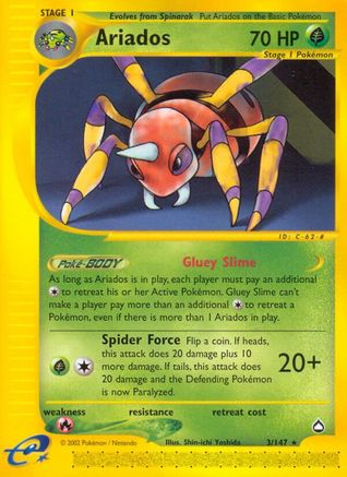 Ariados 003/147 - Aquapolis Reverse Holofoil