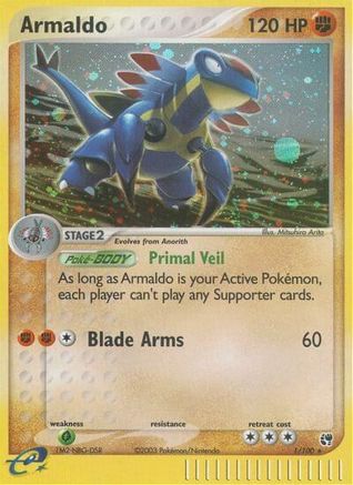 Armaldo 001/100 - Sandstorm Reverse Holofoil