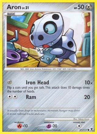Aron 057/111 - Rising Rivals Reverse Holofoil
