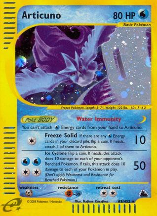 Articuno 0H3/144 - Skyridge Holofoil