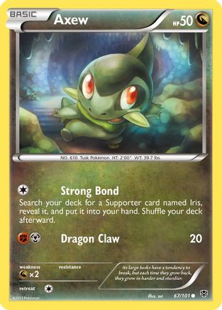 Axew 067/101 - Plasma Blast Reverse Holofoil