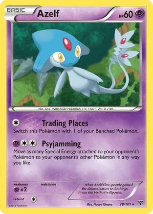 Azelf 038/101 - Plasma Blast Reverse Holofoil