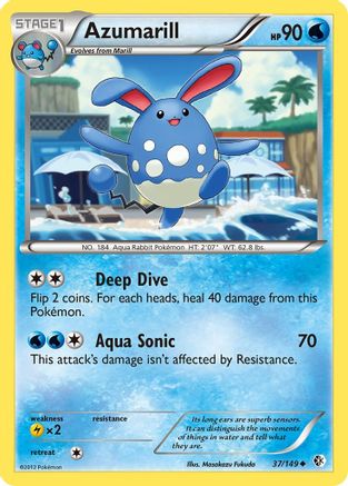 Azumarill 037/149 - Boundaries Crossed Reverse Holofoil