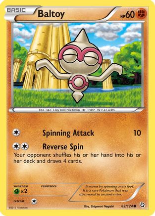 Baltoy 063/124 - Dragons Exalted Reverse Holofoil
