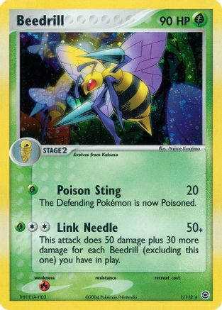 Beedrill 001/112 - FireRed & LeafGreen Reverse Holofoil