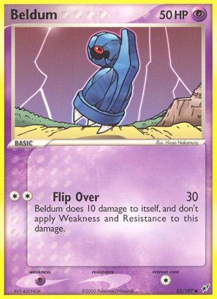 Beldum 055/107 - Deoxys Reverse Holofoil
