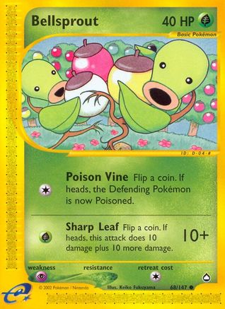 Bellsprout 068/147 - Aquapolis Reverse Holofoil