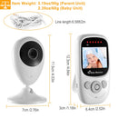 656FT Video Baby Monitor w/ Digital Camera Infrared Night Vision 2.4ÕÕ LCD Two-way Talk Zoom Function 2.4GHz Wireless Transmission Temperature Monitor