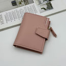 Womens Trifold Short Multi-functional Leather Wallet With Multiple Card Slots