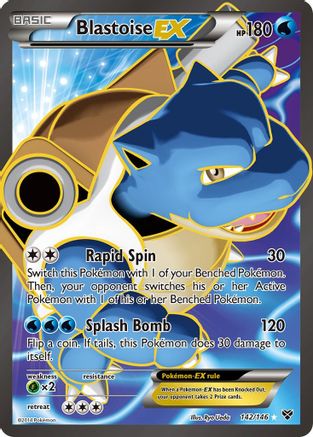 Blastoise EX (Full Art) 142/146 - XY Base Set Holofoil