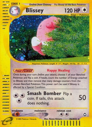 Blissey 0H6/147 - Aquapolis Holofoil