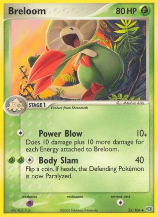 Breloom 022 - Emerald - Reverse Holofoil