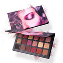 18-Color Eye Shadow Palette: Matte & Shimmer Velvet Pigments