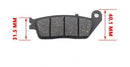 Motorcycle Brake Pad FA142 Semi-metal Friction Material