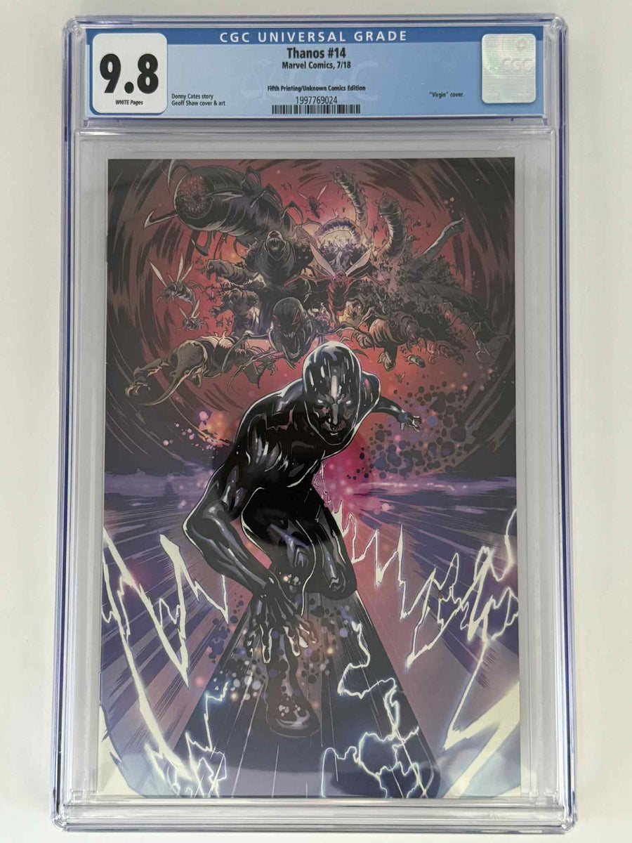 Thanos #15 CGC 9.8 Blue Label Geoff Shaw Exclusive Virgin Var