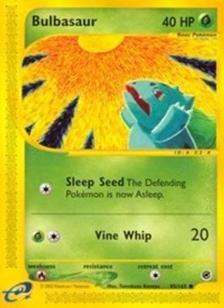 Bulbasaur 095/165 - Expedition Reverse Holofoil