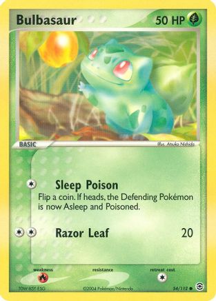 Bulbasaur 054/112 - FireRed & LeafGreen Reverse Holofoil