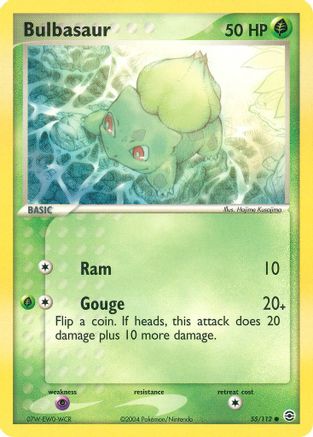 Bulbasaur 055/112 - FireRed & LeafGreen Reverse Holofoil
