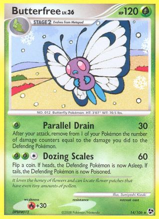 Butterfree 014/106 - Great Encounters Reverse Holofoil