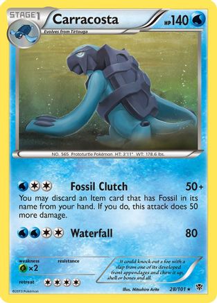 Carracosta 028/101 - Plasma Blast Reverse Holofoil