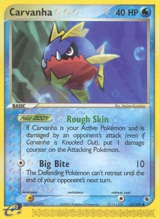 Carvanha 051/109 - Ruby and Sapphire Reverse Holofoil