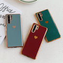 Electroplating love phone case