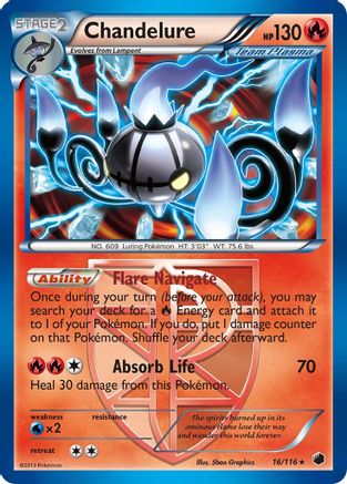 Chandelure (Team Plasma) 016/116 - Plasma Freeze Holofoil