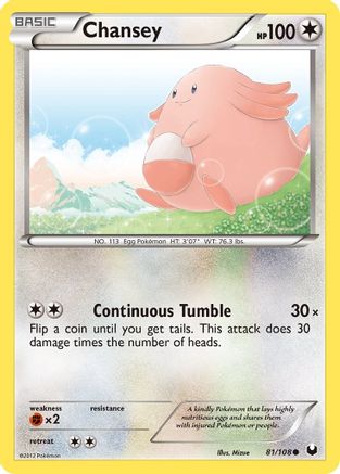 Chansey 081/108 - Dark Explorers