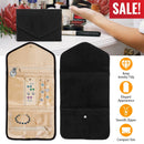Travel Jewelry Organizer Case Foldable Jewelry Roll Storage Bag for Journey-Rings Necklaces Earrings Bracelets