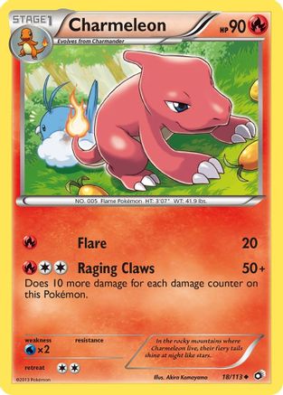 Charmeleon 018/113 - Legendary Treasures Reverse Holofoil