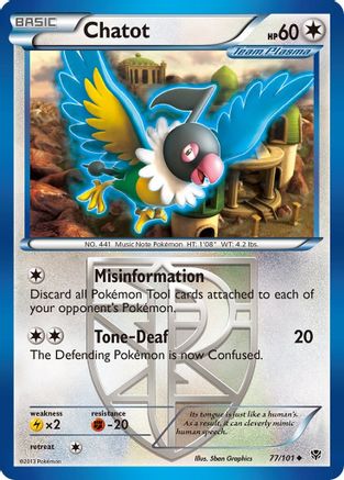 Chatot (Team Plasma) 077/101 - Plasma Blast