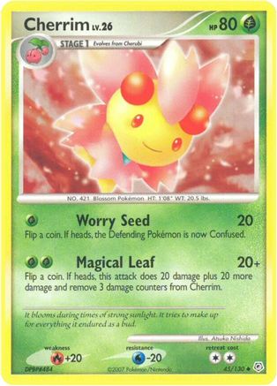 Cherrim 045/130 - Diamond and Pearl Reverse Holofoil