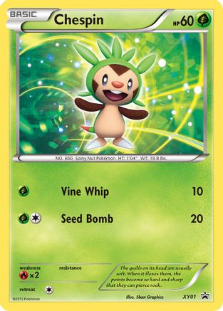Chespin XY01/211 - XY Promos Holofoil