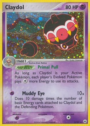 Claydol 002/101 - Hidden Legends Reverse Holofoil