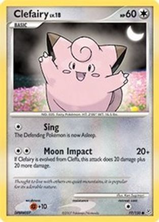 Clefairy 077/130 - Diamond and Pearl Reverse Holofoil