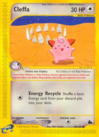 Cleffa 048/144 - Skyridge Reverse Holofoil