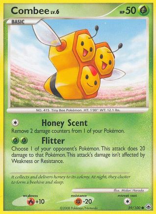 Combee 059/100 - Majestic Dawn Reverse Holofoil