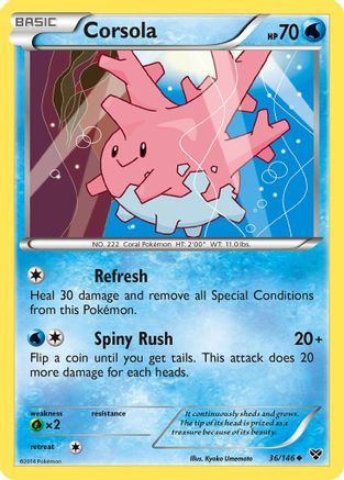 Corsola 036/146 - XY Base Set