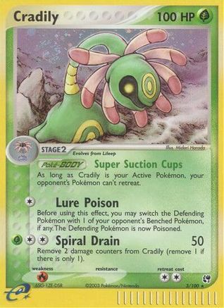 Cradily 003/100 - Sandstorm Reverse Holofoil