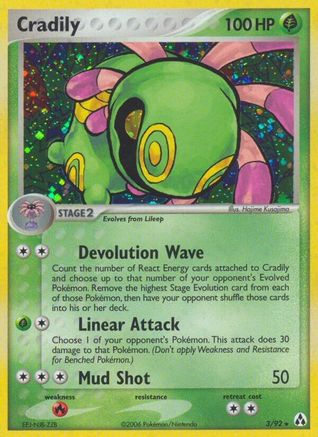 Cradily 003/92 - Legend Maker Holofoil