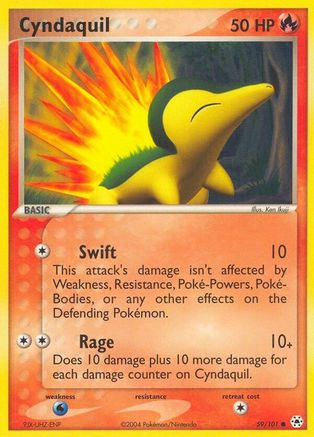 Cyndaquil 059/101 - Hidden Legends Reverse Holofoil