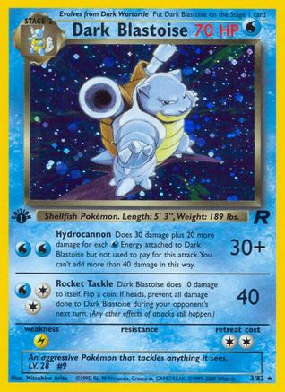 Dark Blastoise 003/82 - Team Rocket