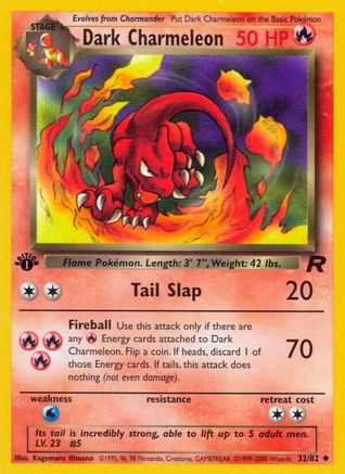 Dark Charmeleon 032/82 - Team Rocket 1st Edition