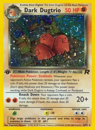 Dark Dugtrio 006/82 - Team Rocket