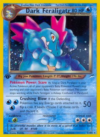Dark Feraligatr 005/105 - Neo Destiny 1st Edition Holofoil