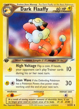 Dark Flaaffy 034/105 - Neo Destiny 1st Edition