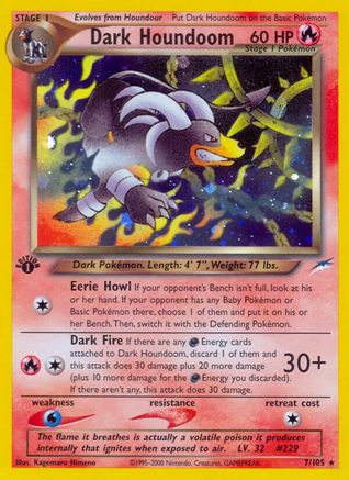 Dark Houndoom 007/105 - Neo Destiny 1st Edition Holofoil