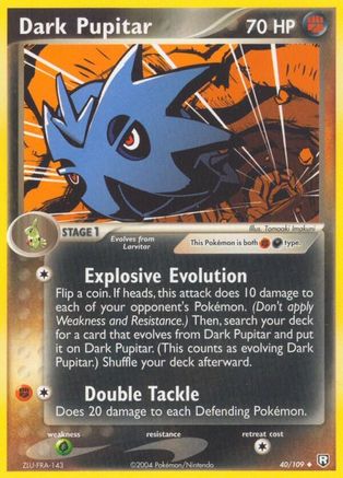 Dark Pupitar 040/109 - Team Rocket Returns